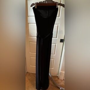 Nova Black Jumpsuit strapless. Size Medium
